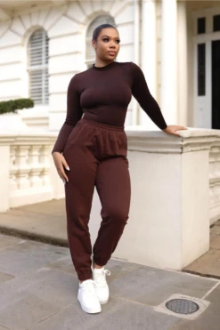 Setsofran London Chocolate Brown Joggers For Women -Liquorish || Yumi Shop qaDdQLr8 15716