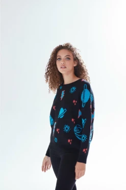 Liquorish Cosmic Pattern Jumper 9 Liquorish Cosmic Pattern Jumper -Liquorish || Yumi Shop qfuJydek 8036