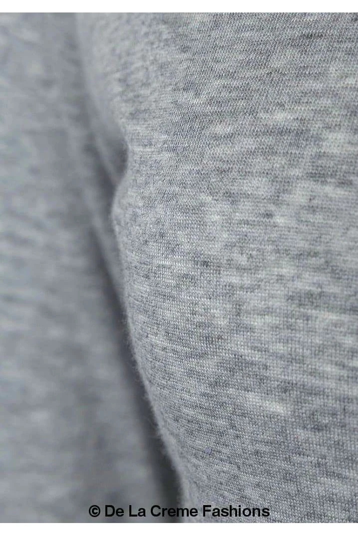 De La Creme Fashions Grey Long Sleeve Top 5 De La Creme Fashions Grey Long Sleeve Top - Image 3