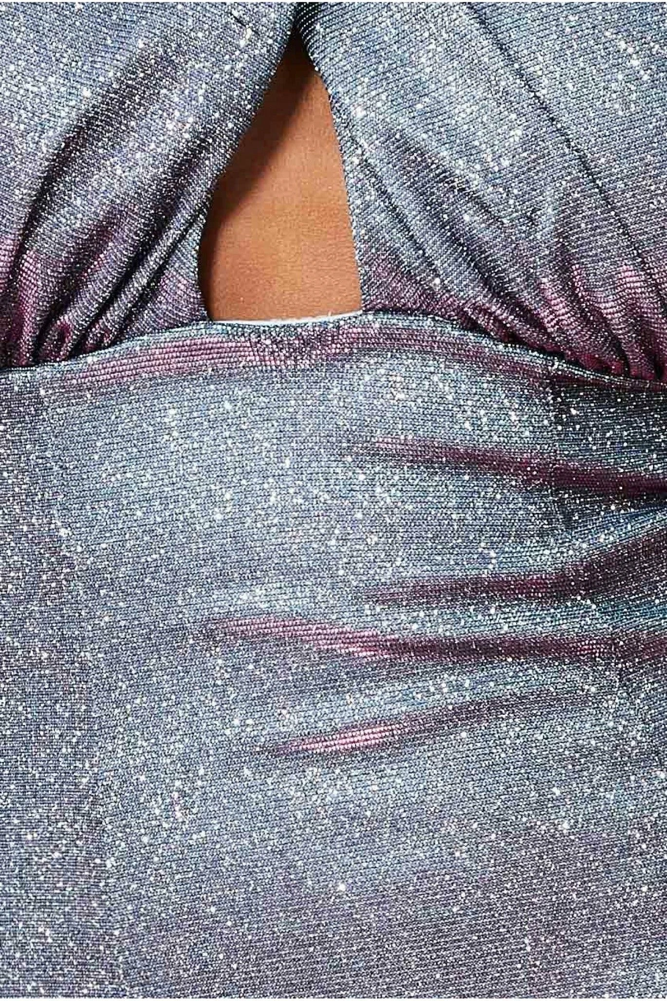 Goddiva Crossover Sparkle Maxi - Multi Purple 6 Goddiva Crossover Sparkle Maxi - Multi Purple - Image 4