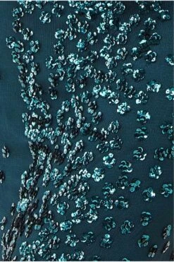 Goddiva Spread On Sequin Maxi Dress - Emerald Green -Liquorish || Yumi Shop u4aYMWId 13090