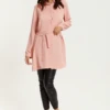 Hoxton Gal Oversized Shirt Tunic With Long Sleeves In Pink -Liquorish || Yumi Shop u6shatJj 15022