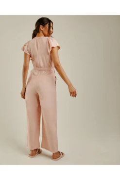 Dusty Pink Wide Leg Belted Jumpsuit | Light Rose -Liquorish || Yumi Shop uIt2lprQ 11546