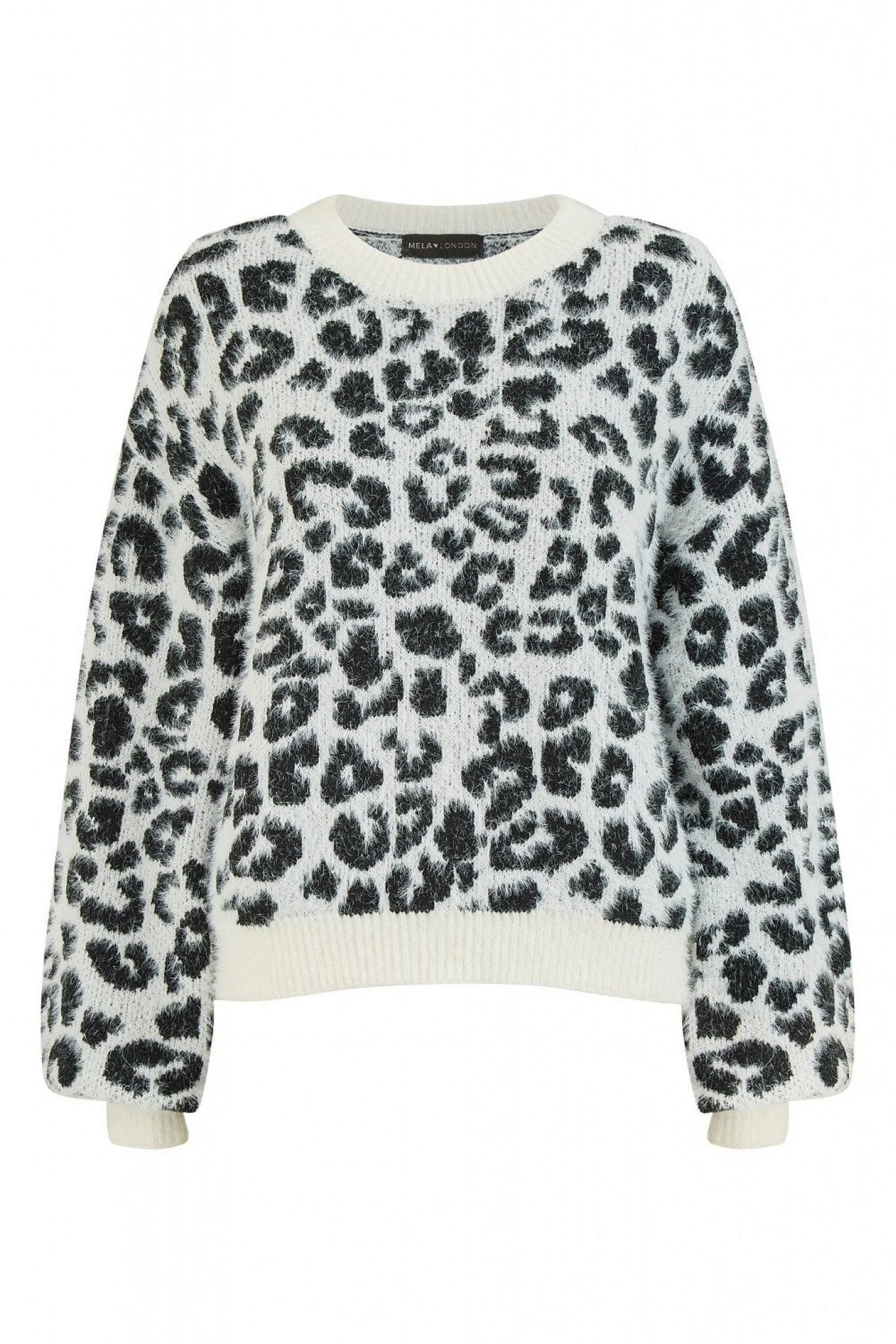 Mela London Leopard Knitted Fluffy Jumper 8 Mela London Leopard Knitted Fluffy Jumper - Image 6