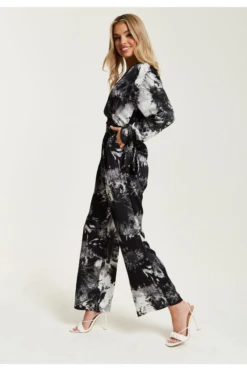 Liquorish Mono Abstract Print Jumpsuit With Long Sleeves 11 Liquorish Mono Abstract Print Jumpsuit With Long Sleeves -Liquorish || Yumi Shop v5n3SMuz 15662