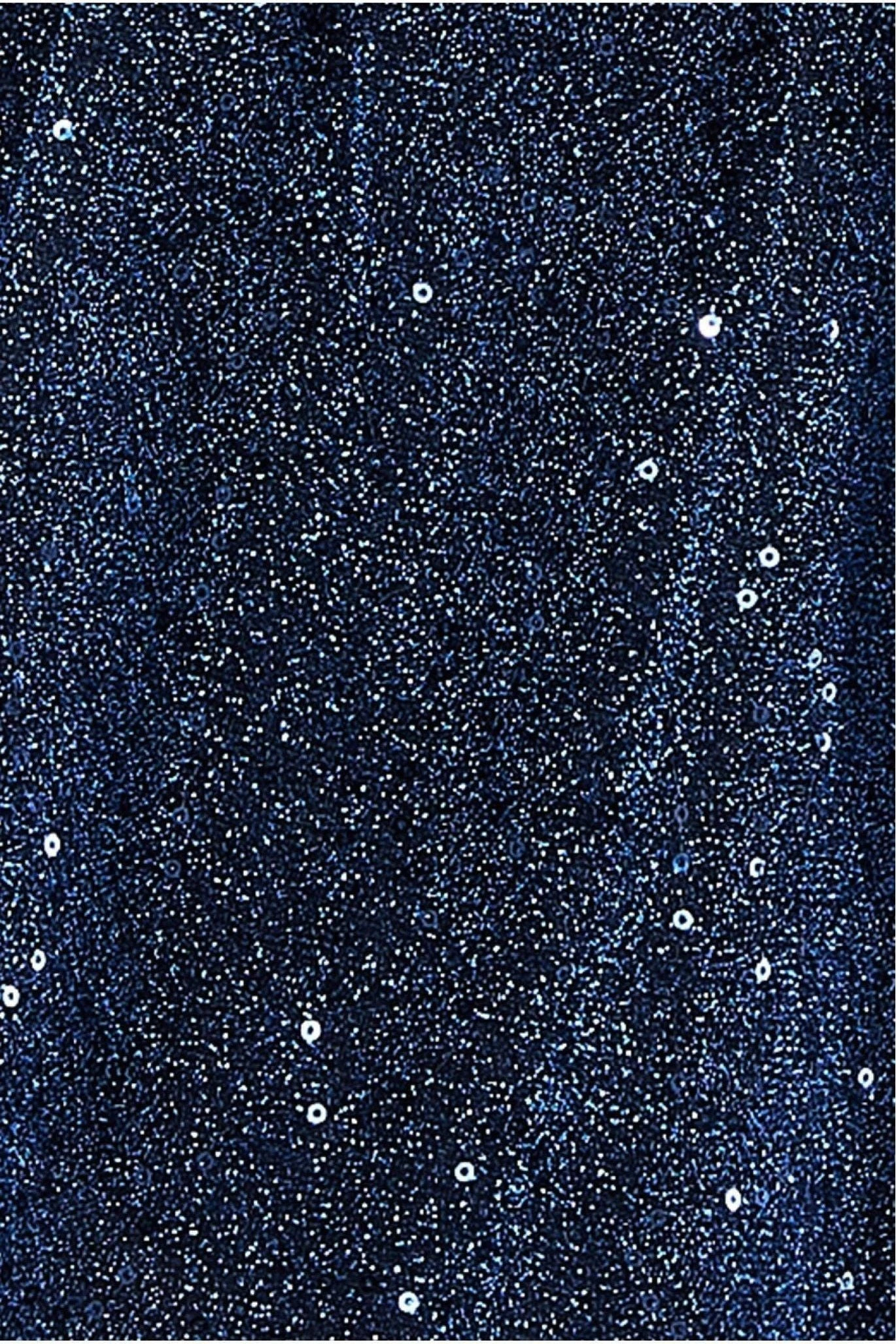 Goddiva Plus Lurex Flutter Sleeve Wrap Top - Navy 7 Goddiva Plus Lurex Flutter Sleeve Wrap Top - Navy - Image 5