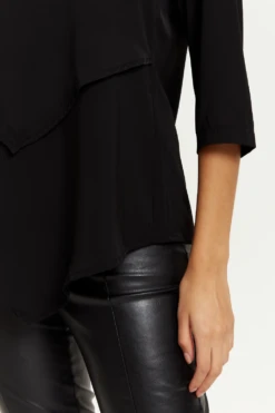 Hoxton Gal 3/4 Sleeves V Neck Layered Relaxed Fit Top 9 Hoxton Gal 3/4 Sleeves V Neck Layered Relaxed Fit Top -Liquorish || Yumi Shop wUAAPpD9 14952