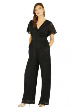 Yumi Black Angel Sleeve Lace Jumpsuit With Pockets 10 Yumi Black Angel Sleeve Lace Jumpsuit With Pockets -Liquorish || Yumi Shop y9ZiblZY 13361