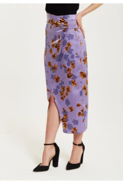 Liquorish Purple Floral Midi Skirt With Ruching Detail 10 Liquorish Purple Floral Midi Skirt With Ruching Detail -Liquorish || Yumi Shop z8NkB9jD 15650
